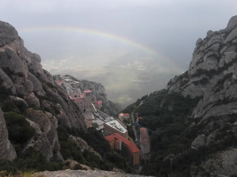 Montserrat Land of Shrines - Hiking group exploring