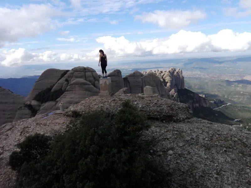 Montserrat Land of Shrines - Hiking group exploring